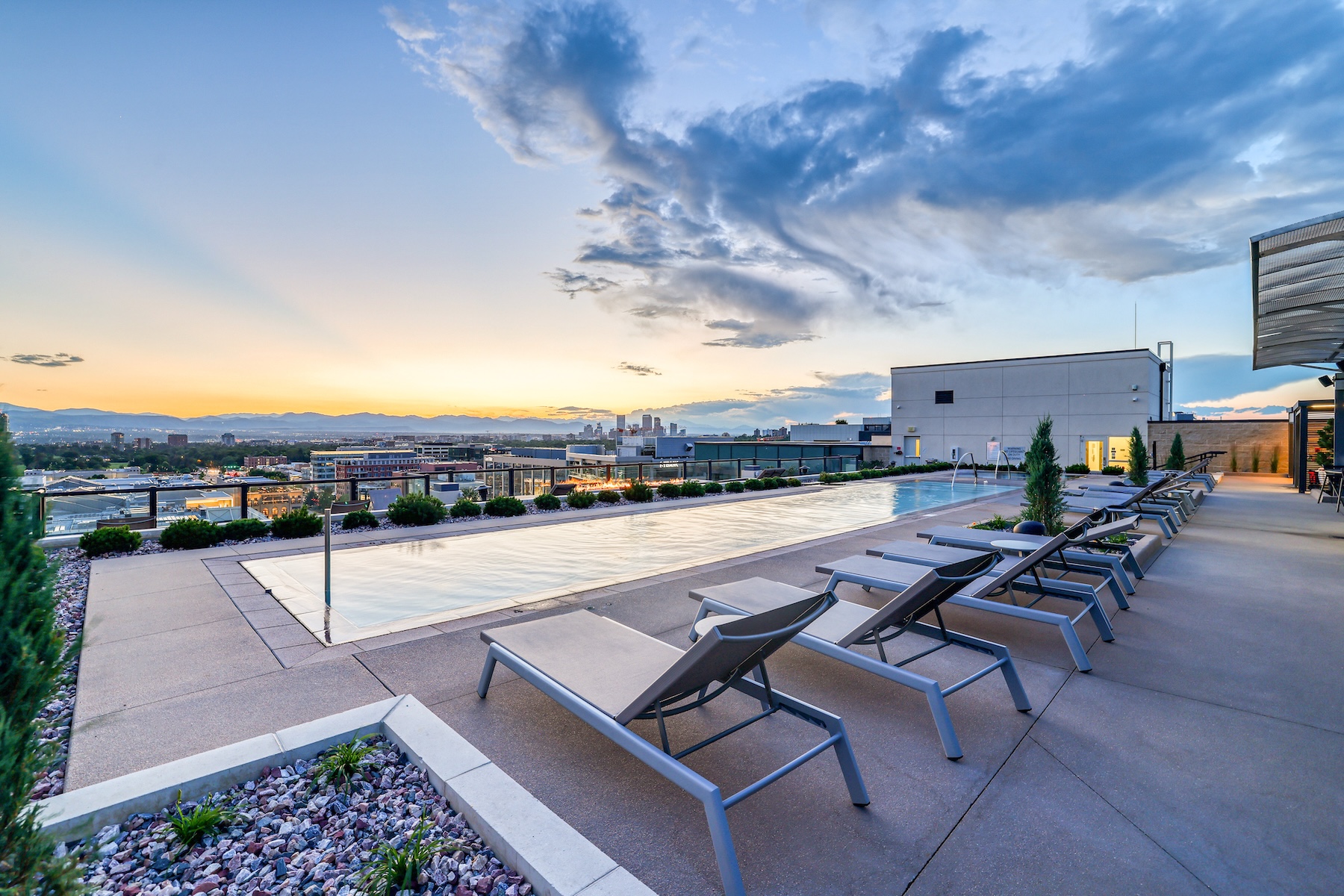 Enjoy the ultimate amenities roof level pool area